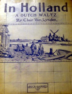 sheet music Holland 1915