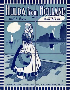 sheet music Holland 1917