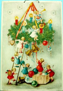 advent calendar 25 1940's