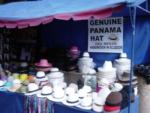 panama hat 43 street market cuenca