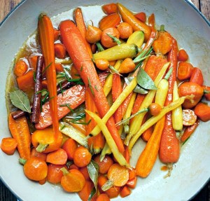 thanksgiving 6c chardonnay glazed carrots