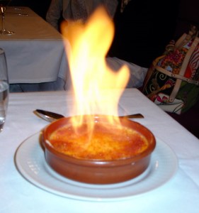 flan 12 creme brulee flambee