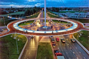 bridge 21 Hovenring Eindhoven, Netherlands