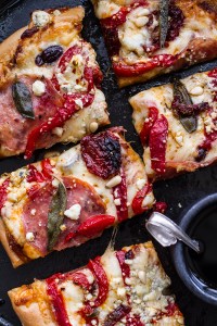 pizza 32 Sun-Dried-Tomato-and-Olive-Pesto-Pizza-with-Salami-Roasted-Red-Peppers.-7