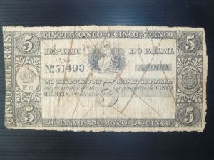 peso 46 brazil 1833 5 mil reis