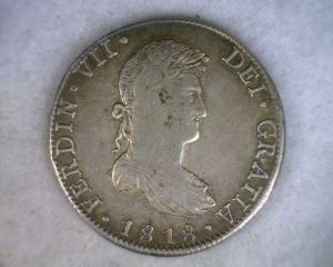 peso 54 8 reales 1818