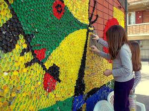 street art MVD 39 bottle tops 2015